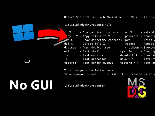 Windows 11 without GUI