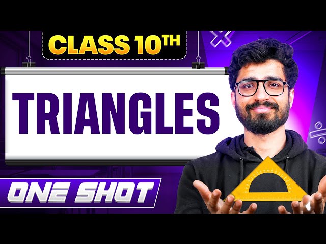 Complete Triangles in One Video by Ritik Sir || Chapter - 6 || Class 10 Maths