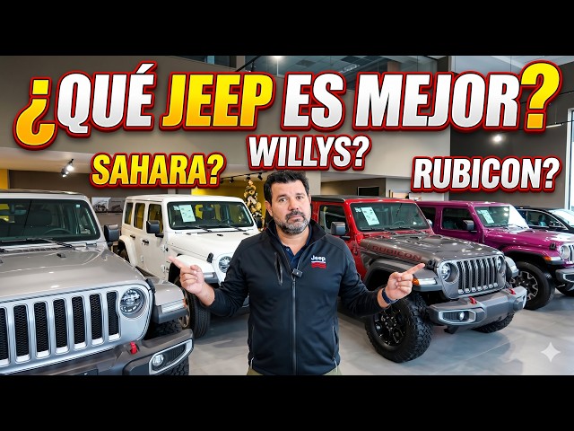 Differences between the Jeep Wrangler Sahara, Willys, and Rubicon