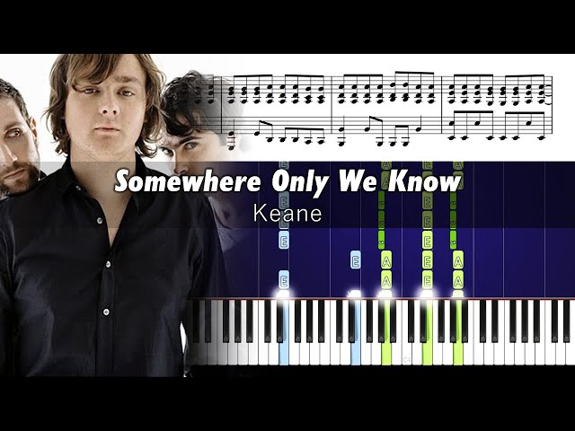 Keane - Somewhere Only We Know - ACCURATE Piano Tutorial