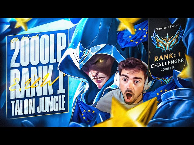 2000LP TALON JUNGLE IS INSANE *RANK 1 EUW*