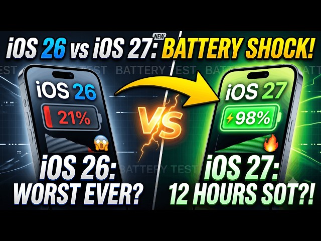 iOS 27 Battery Life vs iOS 26 – Is It Finally Better?!