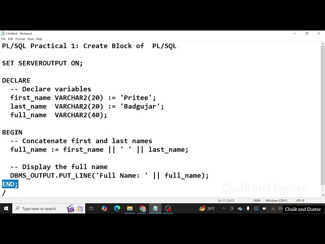 #1 Oracle PL/SQL: How to Create & Execute a Block? | Beginner’s Guide