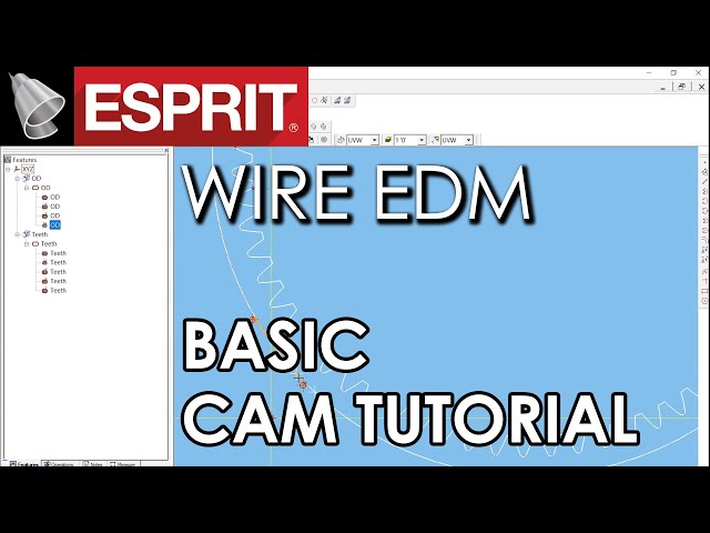 Wire EDM Tutorial 02: ESPRIT Basic CAM