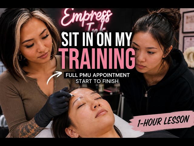 Watch Me Train a PMU Student | Full Brow Appointment Start to Finish