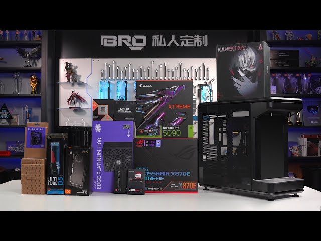 「BRO」4K Water Cooled PC Build Cooler Master MasterFrame 360 Tokyo Ghoul. #pcbuild  酷冷至尊MF360 东京食尸鬼手办
