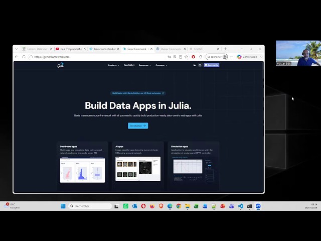 Web App (très facile) sous Julia avec « Genie Framework » (Genie.jl, Stipple.jl)
