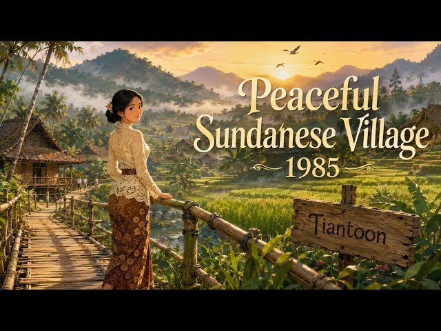 Ghibli Indonesia life | A Peaceful Day in Rural Sundanese Village (1985) | Nostalgic Village Life 