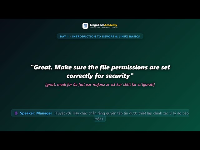 🚀 Day 1 - Introduction to DevOps & Linux Basics | English for DevOps Engineers