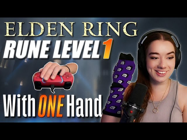 I beat Elden Ring with ONE HAND at RUNE LEVEL 1