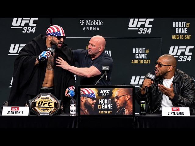 Josh Hokit vs Ciryl Gane HEATED Press Conference | UFC 334