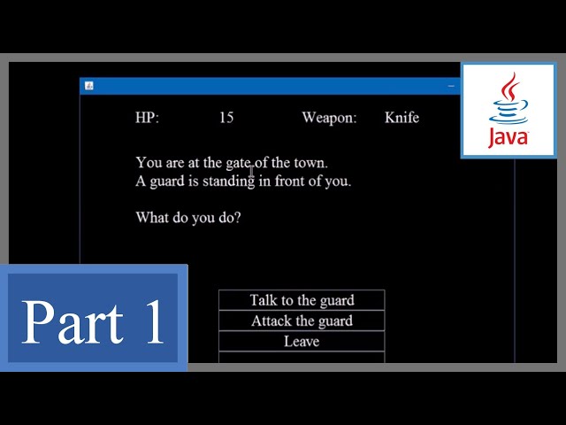How to Make a Text Adventure Game with GUI in Java P1 - Beginner's Game Programming Tutorial (Swing)
