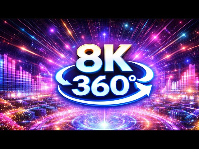 【8K VR】360° Animation Created with JavaScript | Song Title: "Yokohama Iekei Ramen wa nomimono"