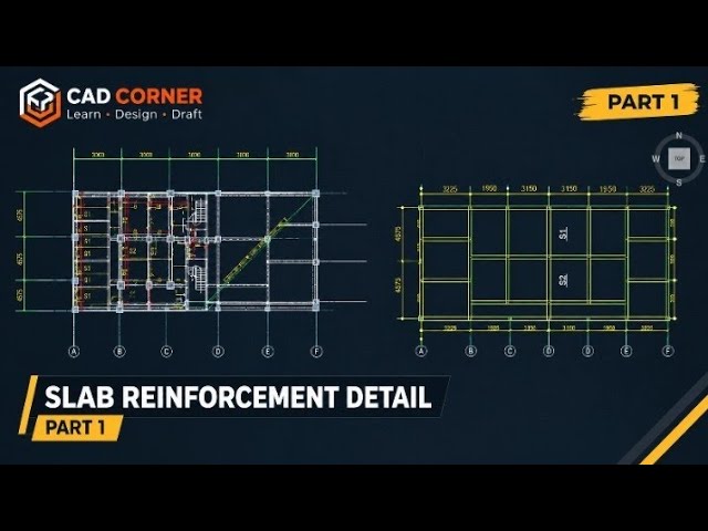 Slab Reinforcement Detail in AutoCAD | Part 1