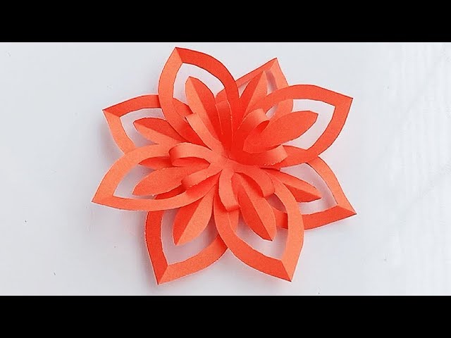 Paper Snowflake Tutorial \How to make an easy paper snowflake\PAPER FLOWERS.