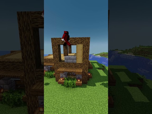 Starter House #minecraft #minecrafttutorial #gaming #minecraftbuilding
