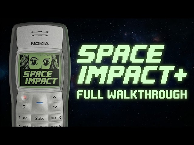 Space Impact+ Nokia 1100 FULL WALKTHROUGH (Android Emulator)