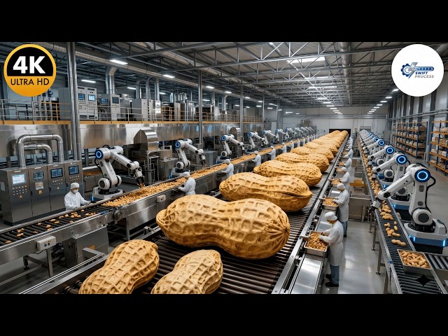Inside a Modern Peanut Factory: Raw Peanuts to Roasted Snack Packs (Full Process)