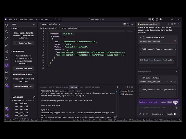 AWS Agent Toolkit + Kiro Demo: Build and Deploy an AWS Stack in Minutes