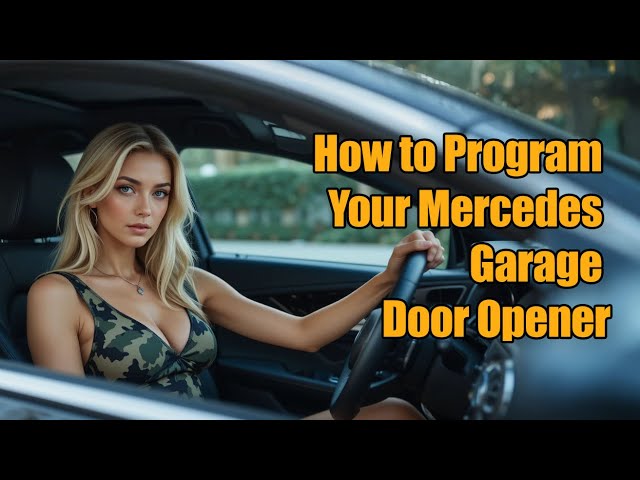 How to Program Your Mercedes-Benz Garage Door Opener in a  (Step-by-Step Tutorial)