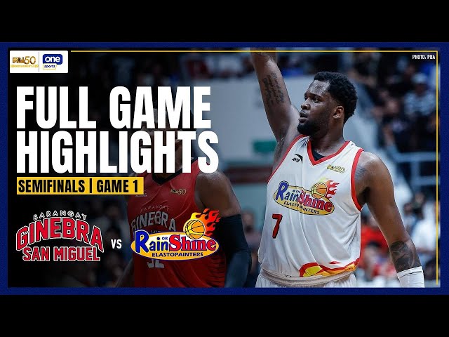 RAIN OR SHINE vs BRGY. GINEBRA | FULL GAME HIGHLIGHTS | PBA SEASON 50 COMMISSIONER’S CUP SEMIS
