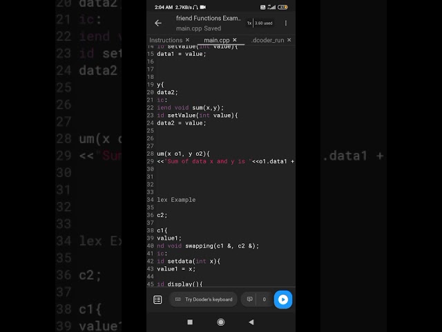 friend function Examples || #C++ language