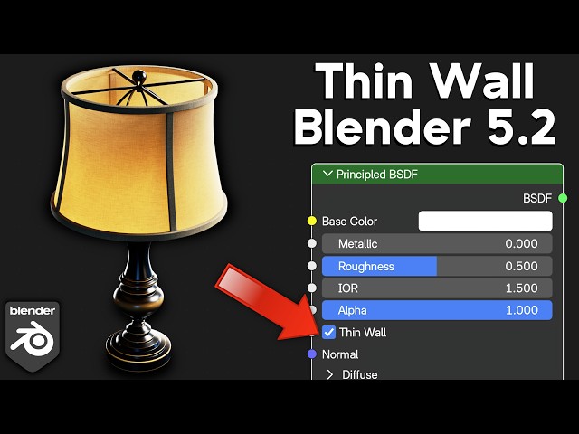 How to Use The New Thin Wall in Blender 5.2