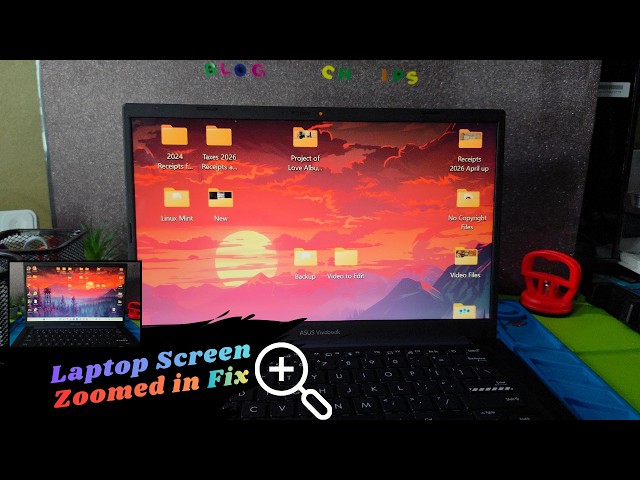 Laptop Screen Zoomed in how to fix