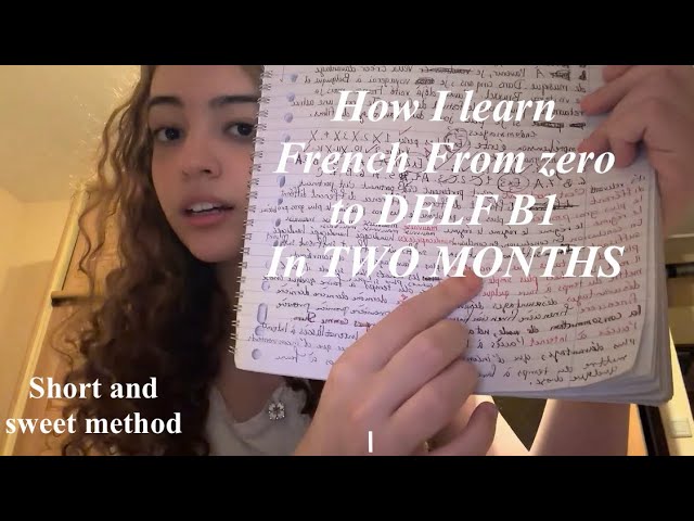 How I Learned French From ZERO and did DELF B1 in Just 2 Months (For FREE)🇫🇷 | Short & sweet method