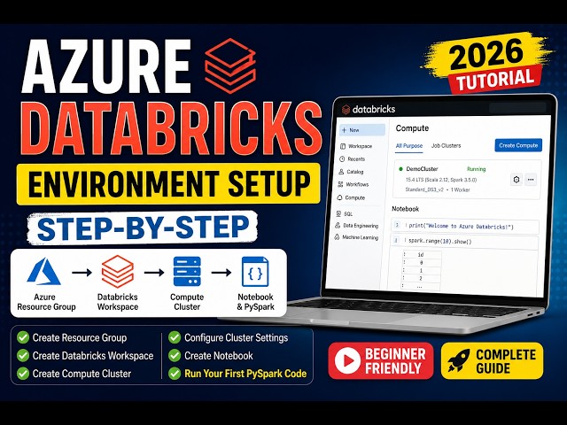 Azure Databricks Environment Setup Step-by-Step (2026) | Complete Beginner Tutorial