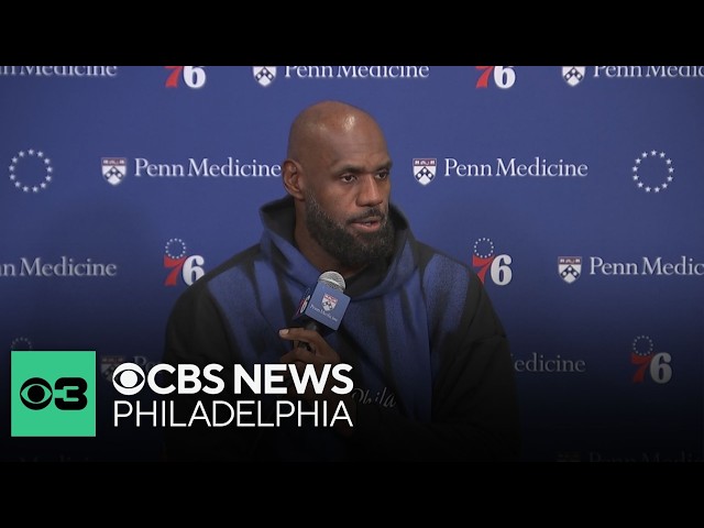 LeBron James press conference after Sixers' scrimmage