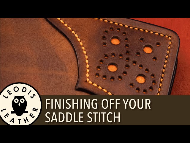 Quick Tip: Finishing off Your Saddle Stitching