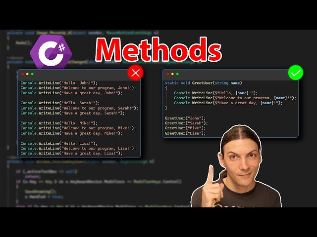C# Methods: Your Code is a Mess Without Them!
