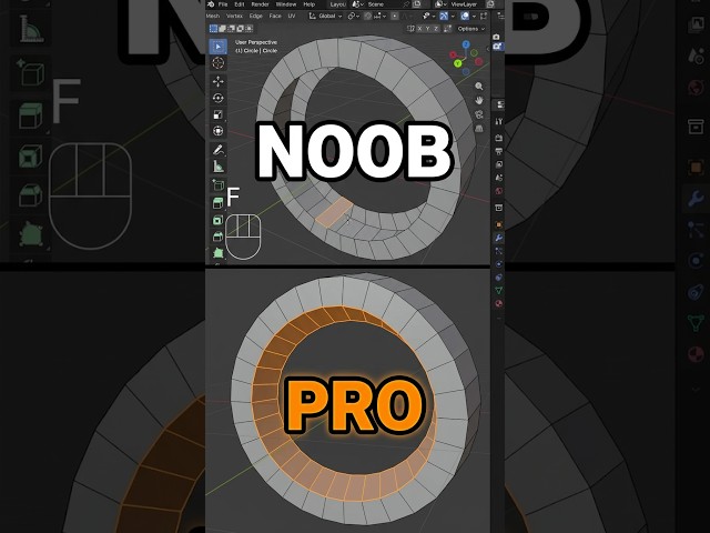 Noob vs PRO: Fill Faces in Blender