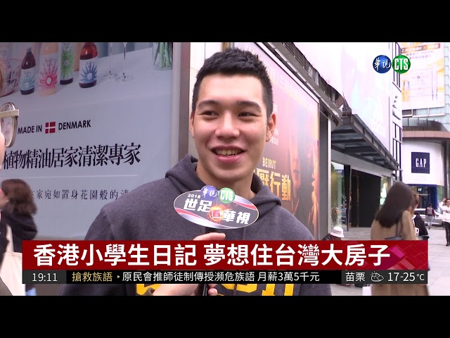 香港樓價高 童夢想住台灣大房子 | 華視新聞 20180417