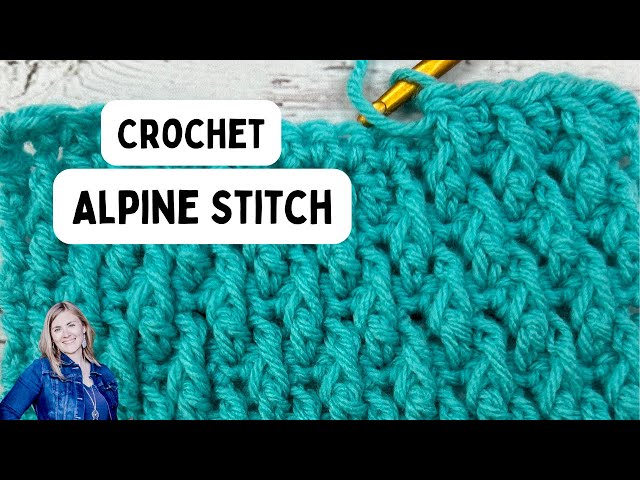 ALPINE STITCH IN CROCHET | Slow & Close Up Beginner Crochet Tutorial