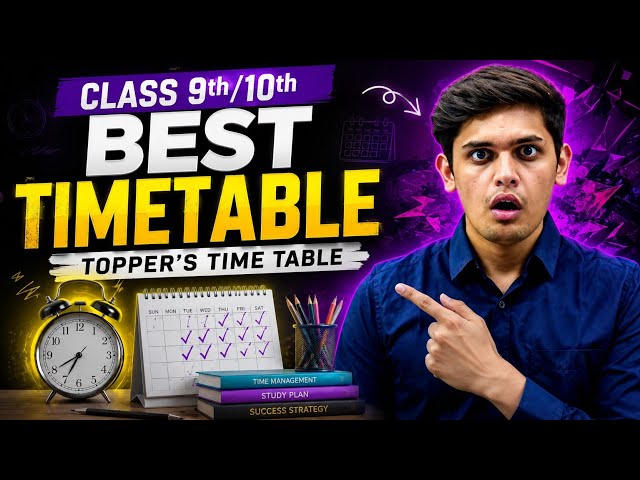 Best Timetable For Half Yearly + Board Exam🔥 | Toppers Secret Reveal 😲🤫