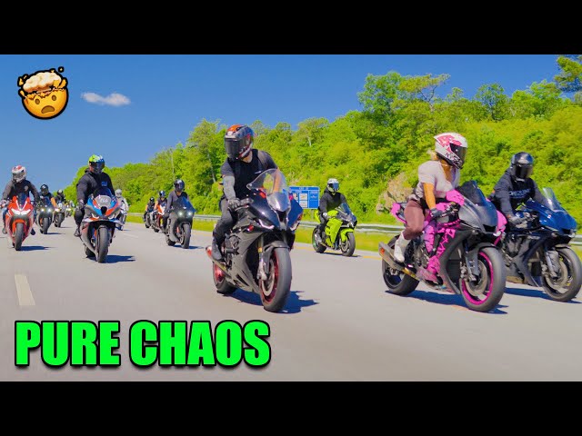 WORLD'S FASTEST SUPERBIKES TAKEOVER THE HIGHWAY 😈 | M1000rr, Ninja H2, R1, ZX10, RSV4, Panigale V4R