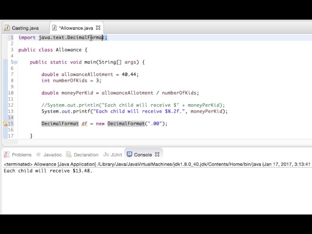 Formatting Decimals in Java