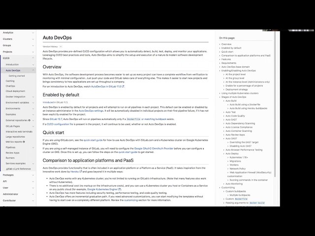 Auto DevOps technical walk-through