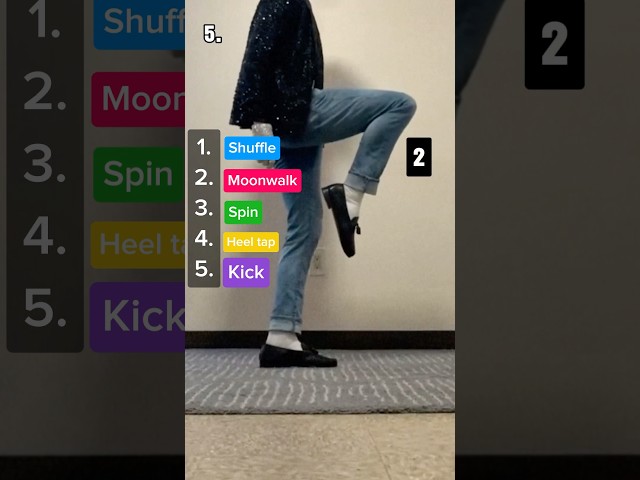 5 quick Michael Jackson moves tutorial ✨🚶 | easy