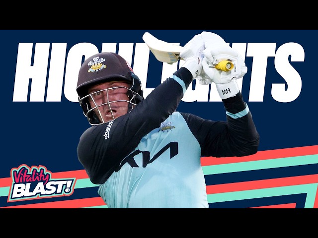 Roy SMASHES 103! | Surrey v Sussex - Highlights | Vitality Blast 2026