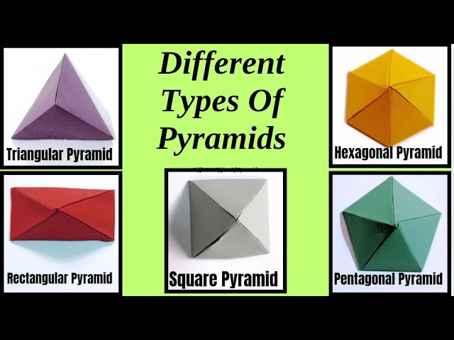 How to Make Different Types of Pyramid 3D Model With Paper| Maths Geometric Shapes | Mathematics