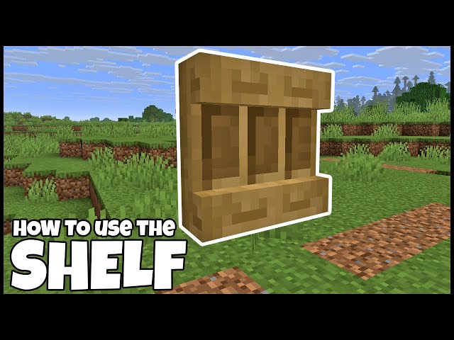 How To USE The SHELF In MINECRAFT