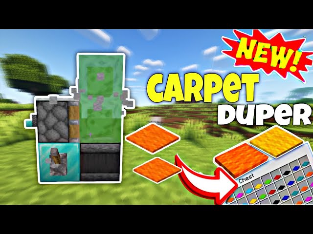 Minecraft UNLIMITED CARPET DUPER Glitch Farm || Tutorial In Java/Bedrock