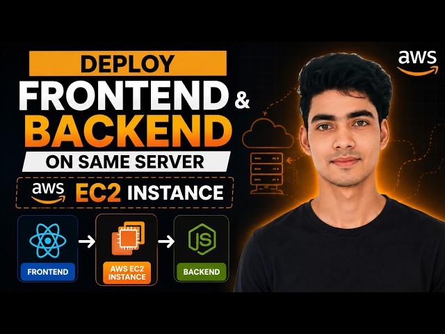 Deploy Frontend and Backend on Same Server AWS EC2 instance | Host Full Stack Apps on AWS