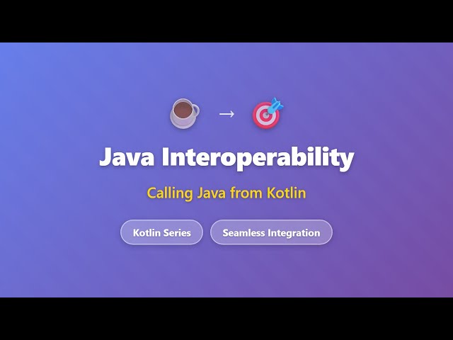 Kotlin Java Interoperability: Calling Java from Kotlin Tutorial