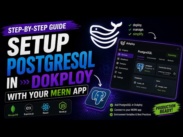 How To Setup PostgreSQL In Dokploy For A MERN App