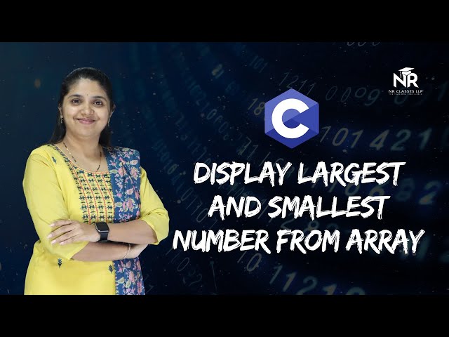 Display largest and smallest number from array