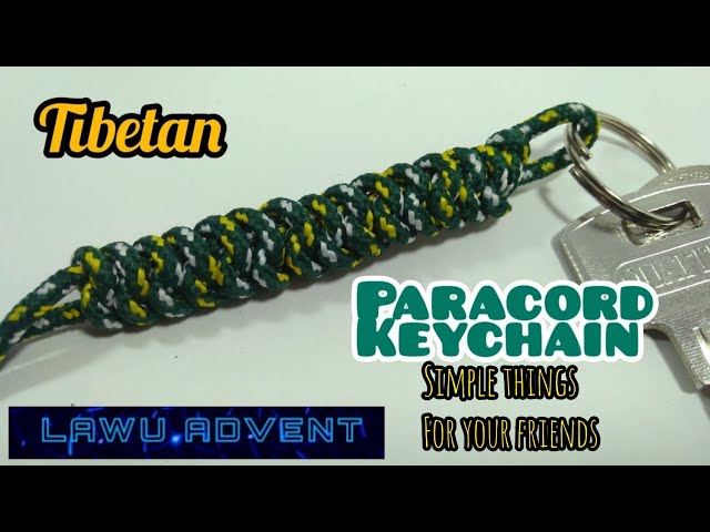 how to make keychain from paracord ‼️simple tibet patern